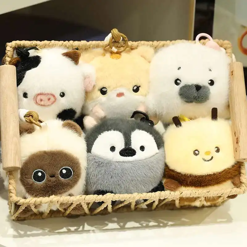 11CM Simulazione di cartoni animati Anime Kawaii Lovely Pet Decompressione Pizzico Bambole di peluche Peluche per bambini Zaino Ciondolo Giocattolo Regali