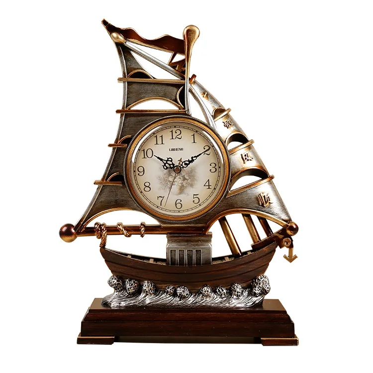 

The new model has smooth sailing, living room clock, European pastoral desktop clock