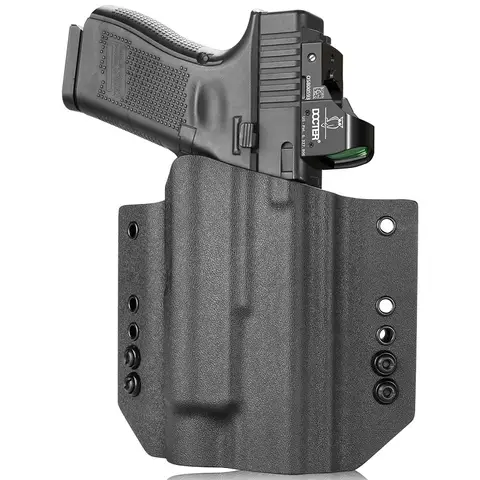 Fit: Glock G17/19/44 (GEN 1-5)&G23/32 (Gen 3-4),with Streamlight TLR1/TLR1S/TLR1 HL,OWB Kydex Holster,Tactical Right Gun Bags