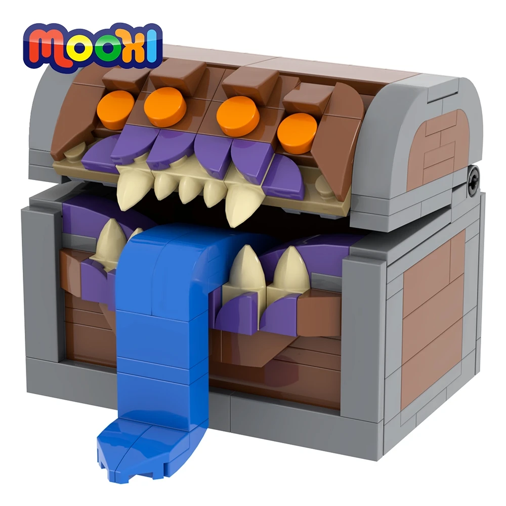 MOOXI Game Mimic 190Pcs MOC Bricks Dungeonsed DIY Building Blocks Dragons Dungeons Kids Toys For Children Birthday Gifts MOC1497