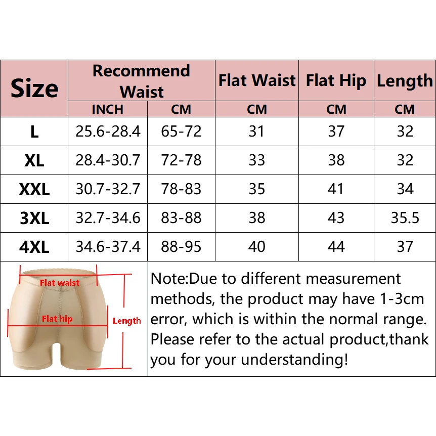 Women Butt Lifter Panties Seamless Hip Pads Enhancer Underwear Padded Panty Shaper Fake Ass Booty Lift Shorts Corset Shapewear