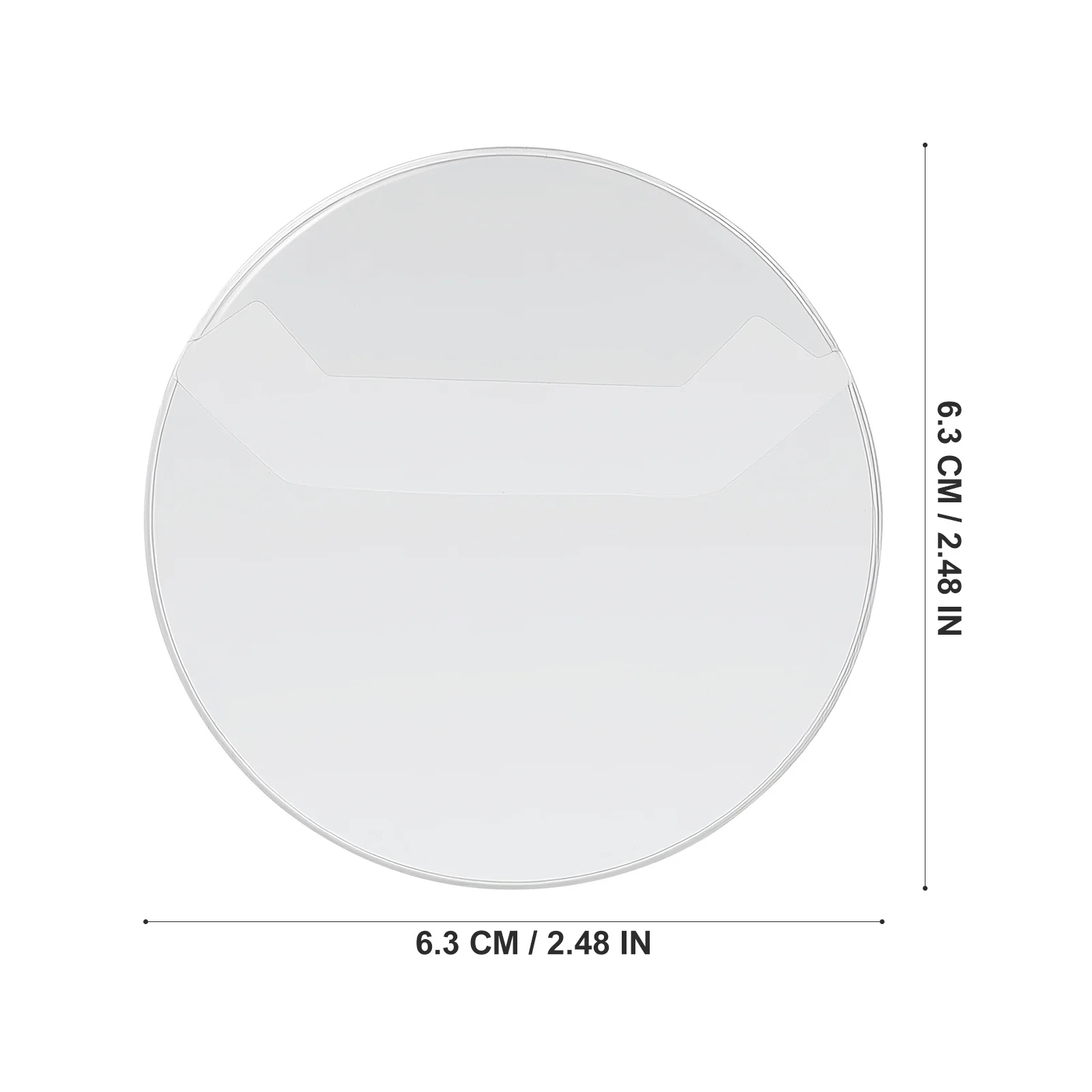 20 قطعة أغطية حماية الشارة قابلة لإعادة الاستخدام واضح المضادة للخدش شارة أصحاب ل عملة ميدالية عرض تخزين جولة شفافة #3