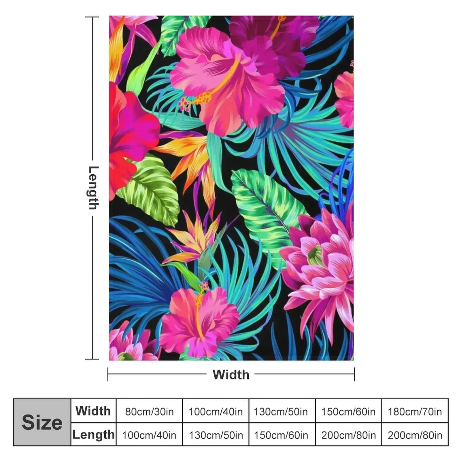 Drive You Mad Hibiscus Pattern Throw Blanket couch cozy soft plush fuzzy picnic outdoor blanket