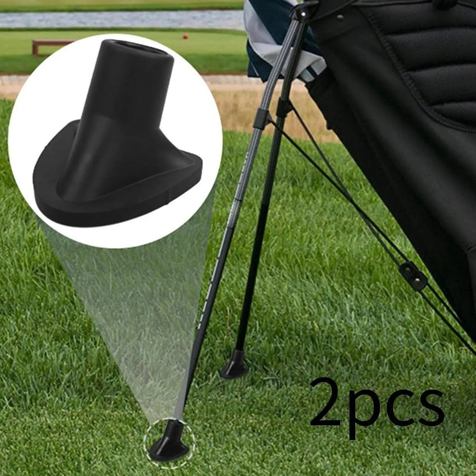 

4x Golfs Bag Stand Replacement Feet Accessories Practical Stable Feet Stoppers Attachment for Furniture Clamp Feet Golf Carts