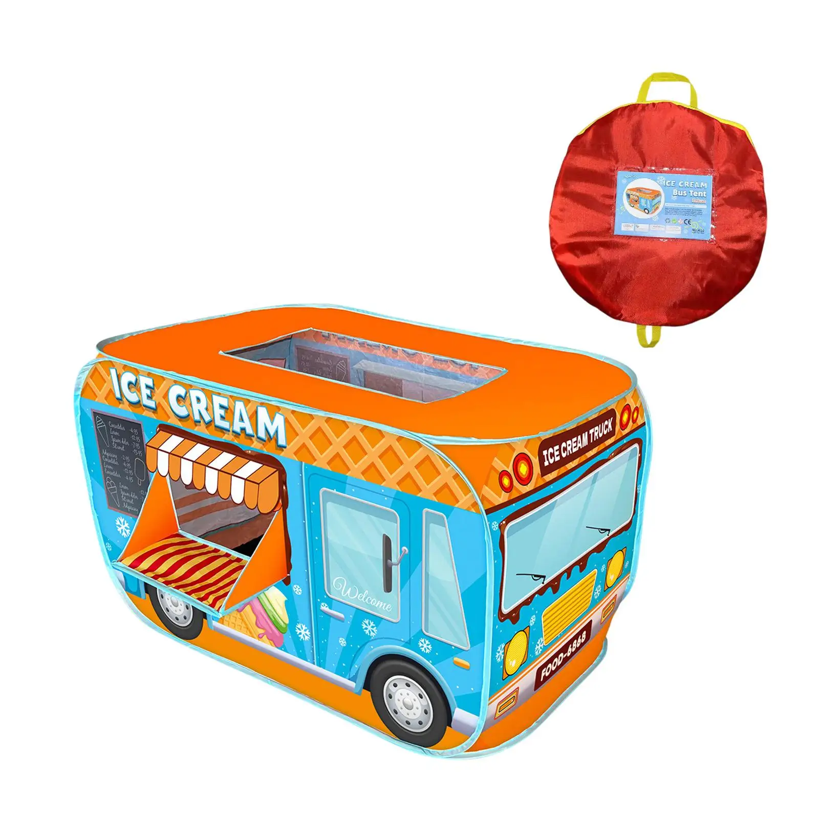 Ice Cream Car Tent Role Playing Lightweight Kids Play Tent for Children Kids