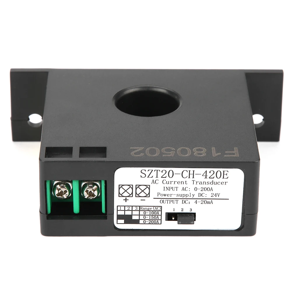 Current Transmitter SZT20-CH-420E Current Transducer Transmitter  Sensor AC Current Converter 0-200A