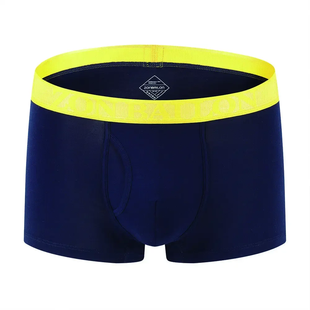 Jinshi Mens Bamboo Boxer Briefs Shorts Boxers Underwear Tagless Breath No Ride Up Trunks