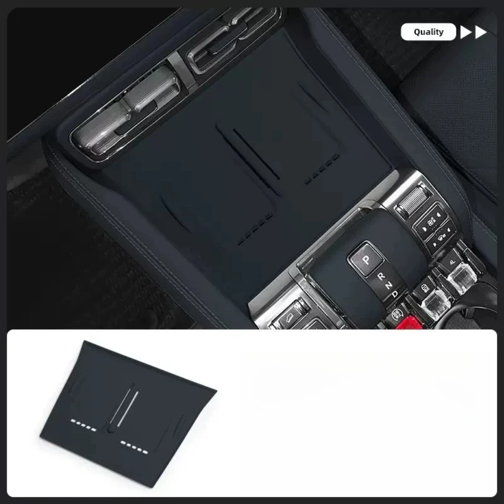 For Denza B5 Leopard 52025 Car Center Console Armrest Storage Box Wireless Charging Silicone Pad Door Handle Car Accessories