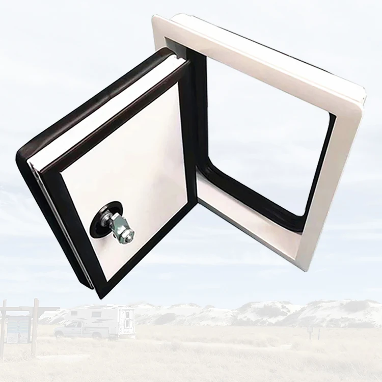 

800*500mm Aluminum Alloy RV Door For Truck Camper Cabin Trailer Storage Hatch XPS Most Popular New Design
