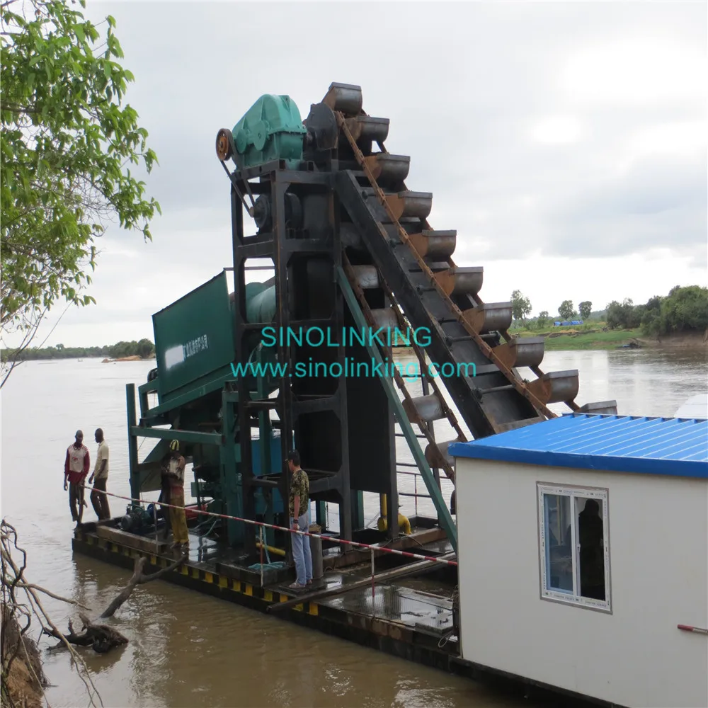 ГОРЯЧАЯ ПРОДАЖА Gold Dredger Machine Alluvial Gold Mining ведро Dredge