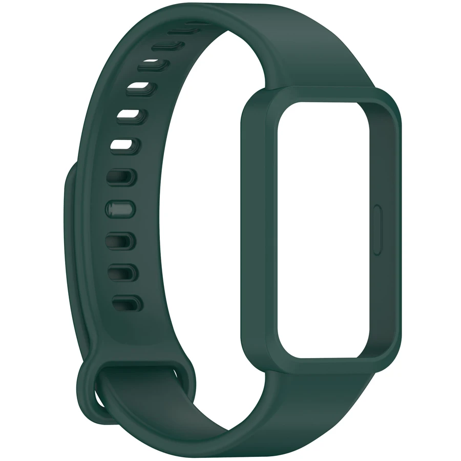 Zachte siliconen band voor Xiaomi Smart Band 9 Actieve band Smart Watches Accessoires Armband voor Redmi Band 3-band met pc-behuizing