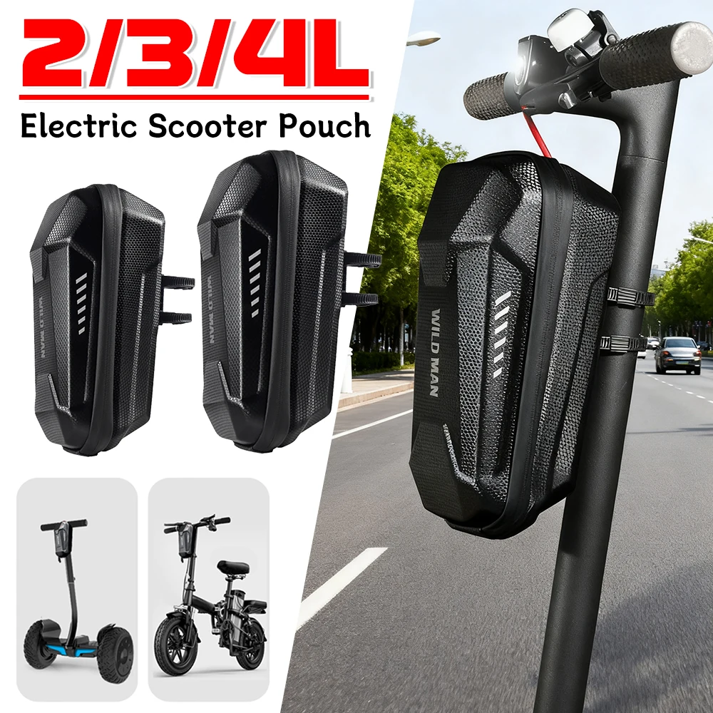 

2/3/4L сумка для электрического скутера из ЭВА, велосипедная жесткая сумка, водонепроницаемая сумка для хранения велосипеда, подвесная сумка, аксессуары для уличного велоспорта