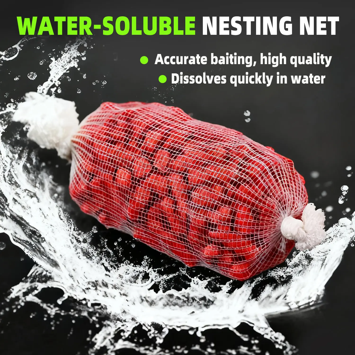 Sougayilang Malla PVA soluble para carpas – Bolsa de cebo alimentador - imagen 5