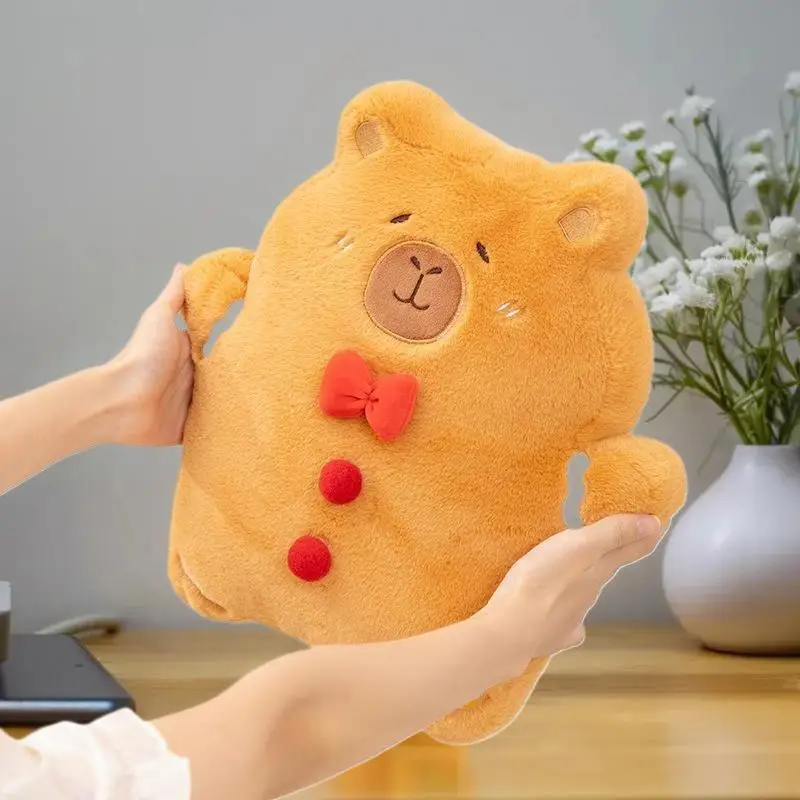 

Рождественская капибара, пряничный человечек, мягкая плюшевая игрушка-1 шт., мягкая кукла; детский подарок, диванная подушка, кавайный домашний декор