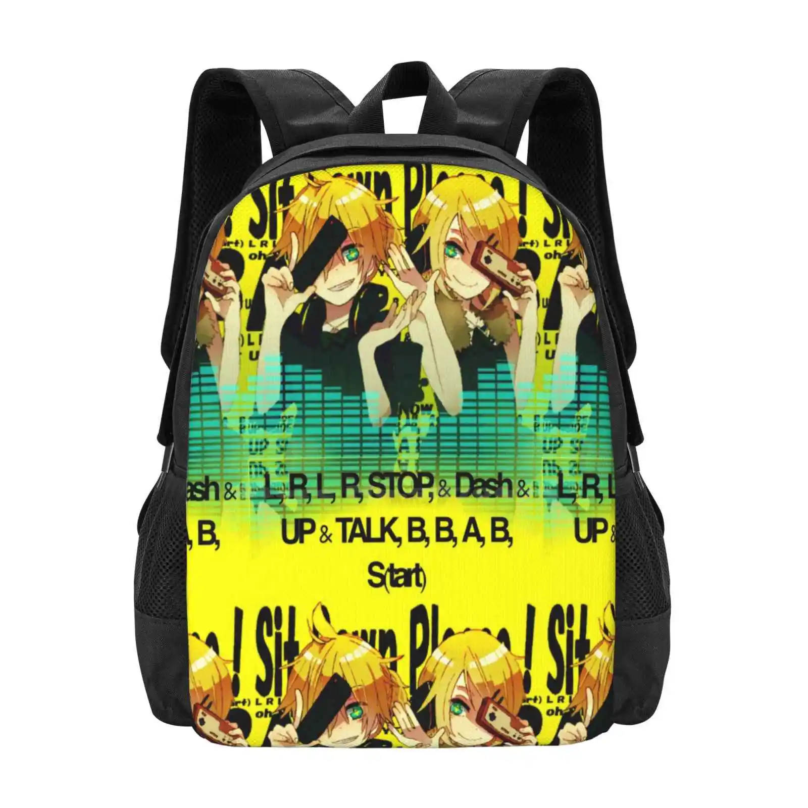 controle-remoto--vocaloid--padrao-design-bagpack-bolsas-escolares-vocaloid-controle-remoto-gemeos-rin-e-len-len-e-rin-rin