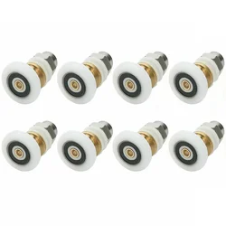 8PCS Shower Door Rollers, Roller Diameter 19mm/23mm25mm/27mm for The Bathroom Glass Sliding Door Pulleys/Runners/Wheels