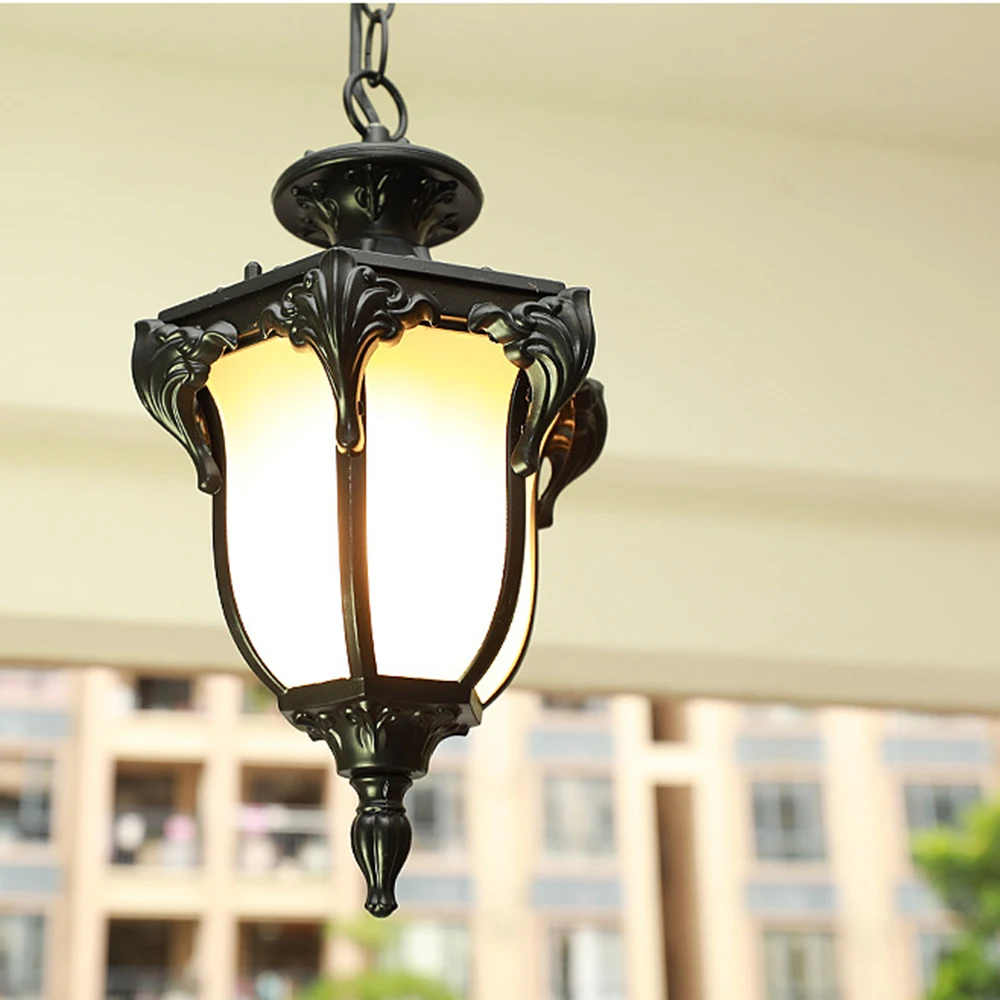 Lampa zewnętrzna ogród lampa wisząca brama korytarz balkon lampa wisząca latarnia wodoodporna korytarz alejek dziedziniec lampy sufitowe