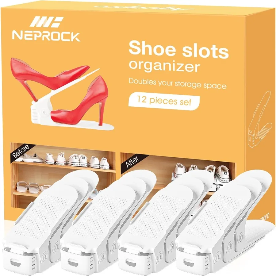

Neprock Shoes Slots Organizer for Closet Shoe Rack Organizador De Zapatos for Closet Organization Shoe Slots Organizer Shoe Sto