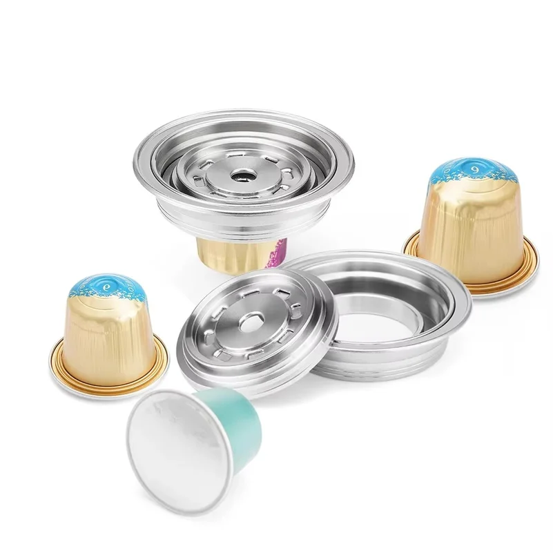iCafilas reusable coffee capsule converter Stainless steel  adapter for Vertuoline Vertuo Next Pop Machine