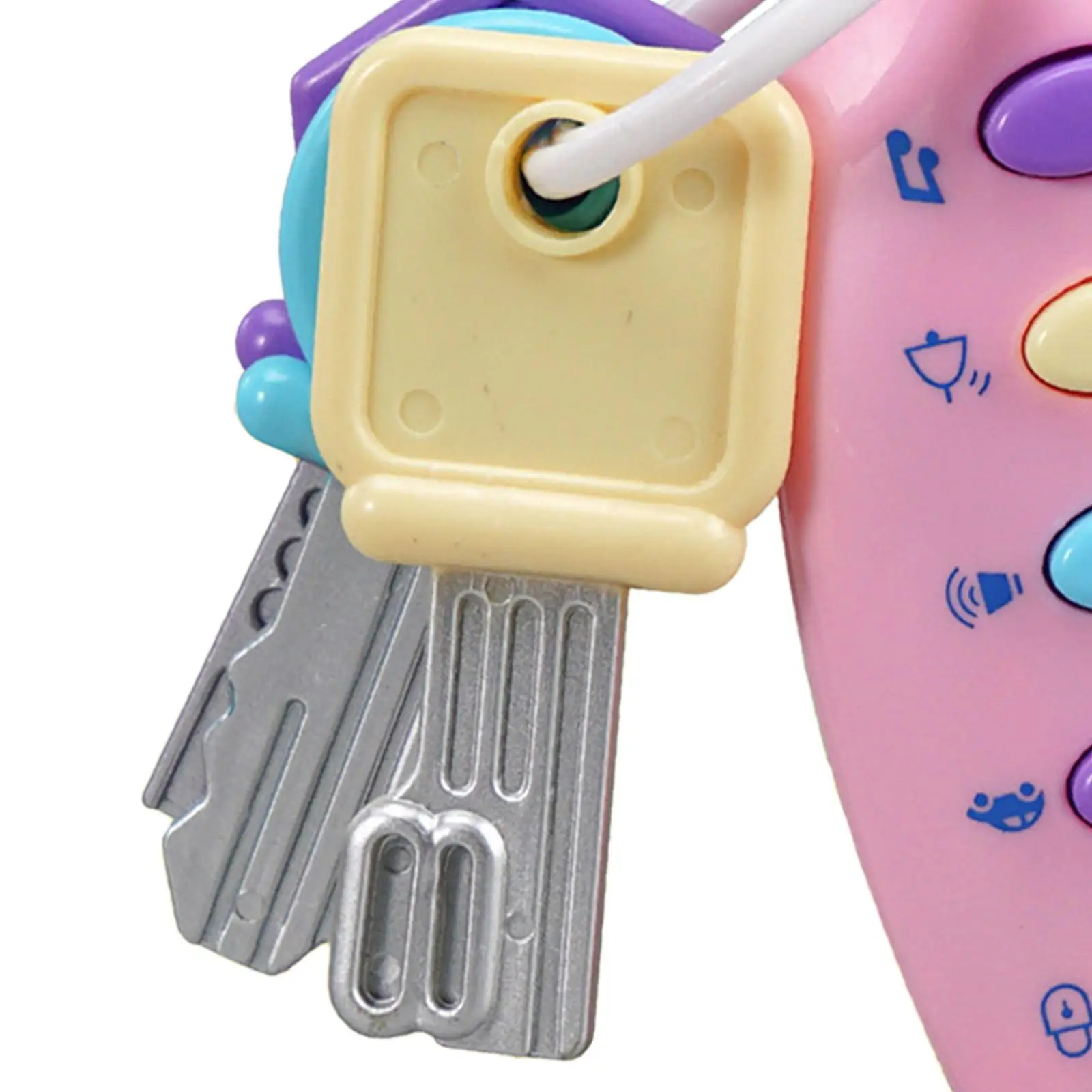 Baby Car Keys Toy Interactive Portable Remote Key Toy for Toddlers Kids Baby