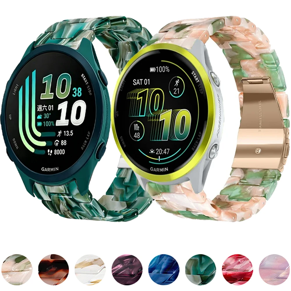 22mm 20mm Harzarmband für Garmin Forerunner 70 170 165 55 970 965 570 Austauschbares Armband für Garmin Active 6 5/Approach S50