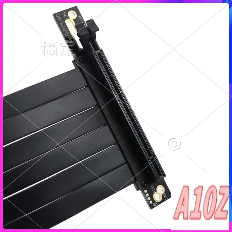 

0Z-PCI-E 3.0 16X 180 Degree, PCI-E Graphics Card Extension Cable Network Card Adapter, Full Speed And Stability 10 Cm Easy Insta