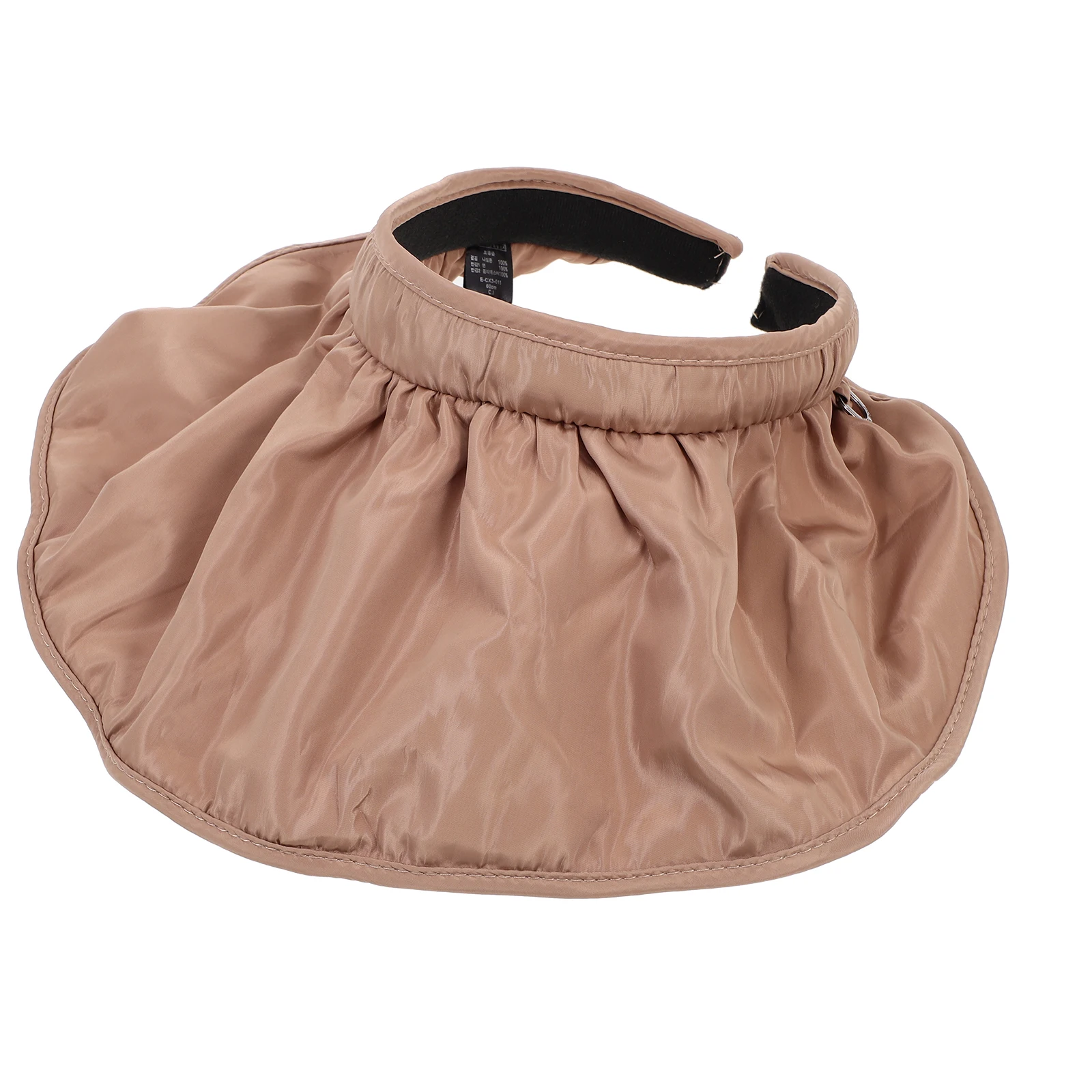 

Summer Outdoor Sunshade Wide Brim Hat Empty Shell Shallow Coffee Color Beach Travel High Grade Materials Sunscreen
