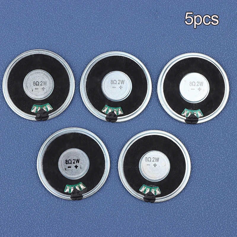 5PCS 2W 8R Speaker Mini Ultra-thin Horn Speaker Diameter 40MM 4CM, 2 Watt 8 Ohm Loudspeaker For Arduino