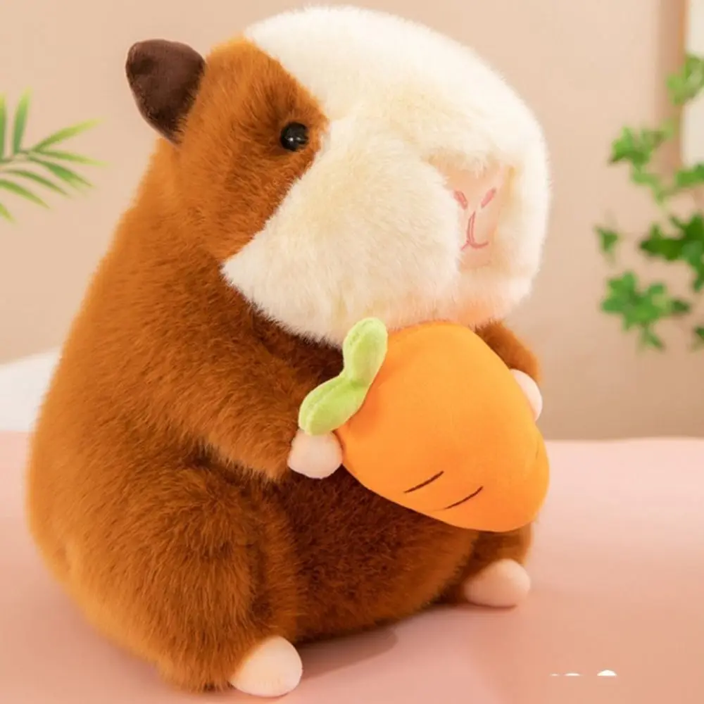 Cartoon Dutch Pig Capybara Plush Doll Fluffy Soft Capybara Plush Toy Simulation 25cm Capibara Fluffty Doll Home Decor