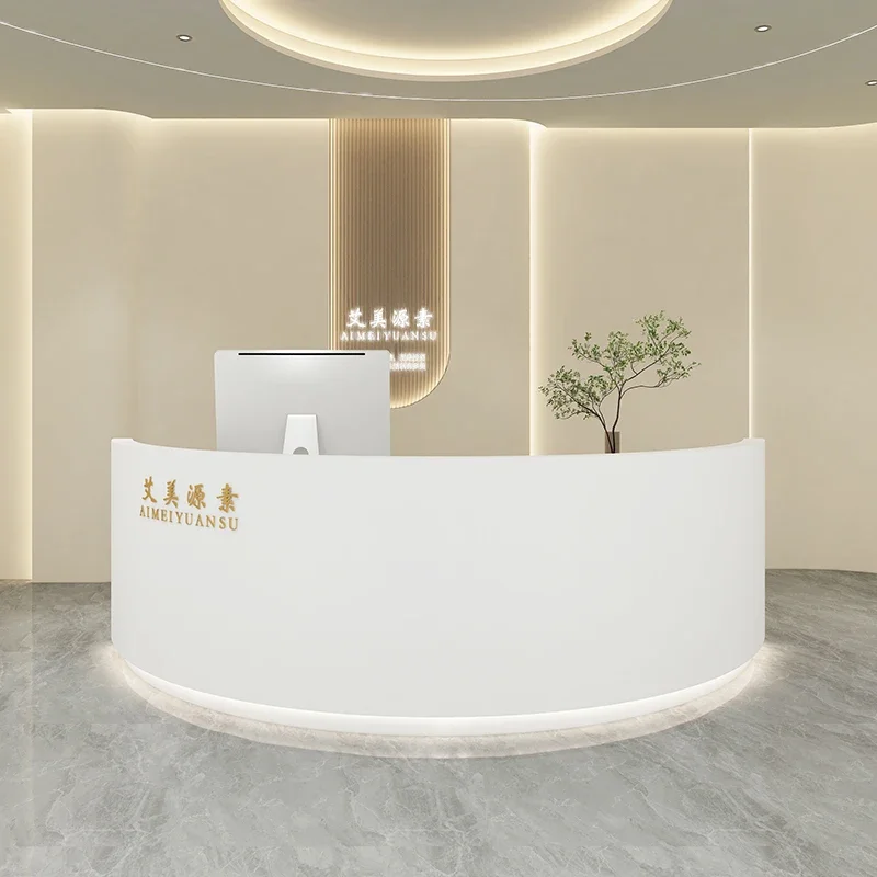 Beauty Center Reception Professional Cash Counter Desk Long Armable Modern Luxury Furniture Office Restaurant Escritorio Salon