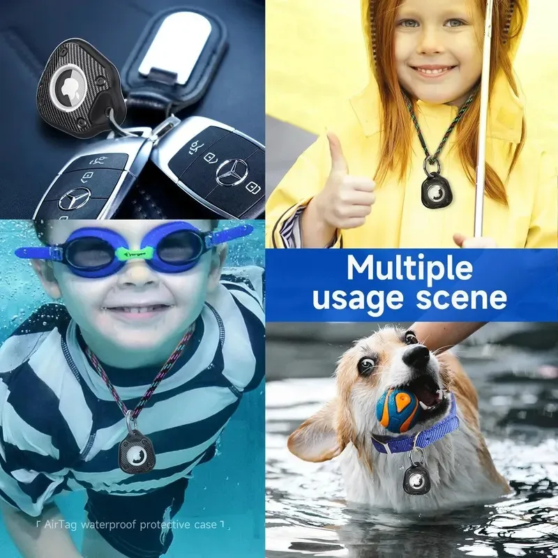 Waterproof  Holder Protective Case Suitable for Apple Location Tracker Airtag Key Pet Three Protection Cover
