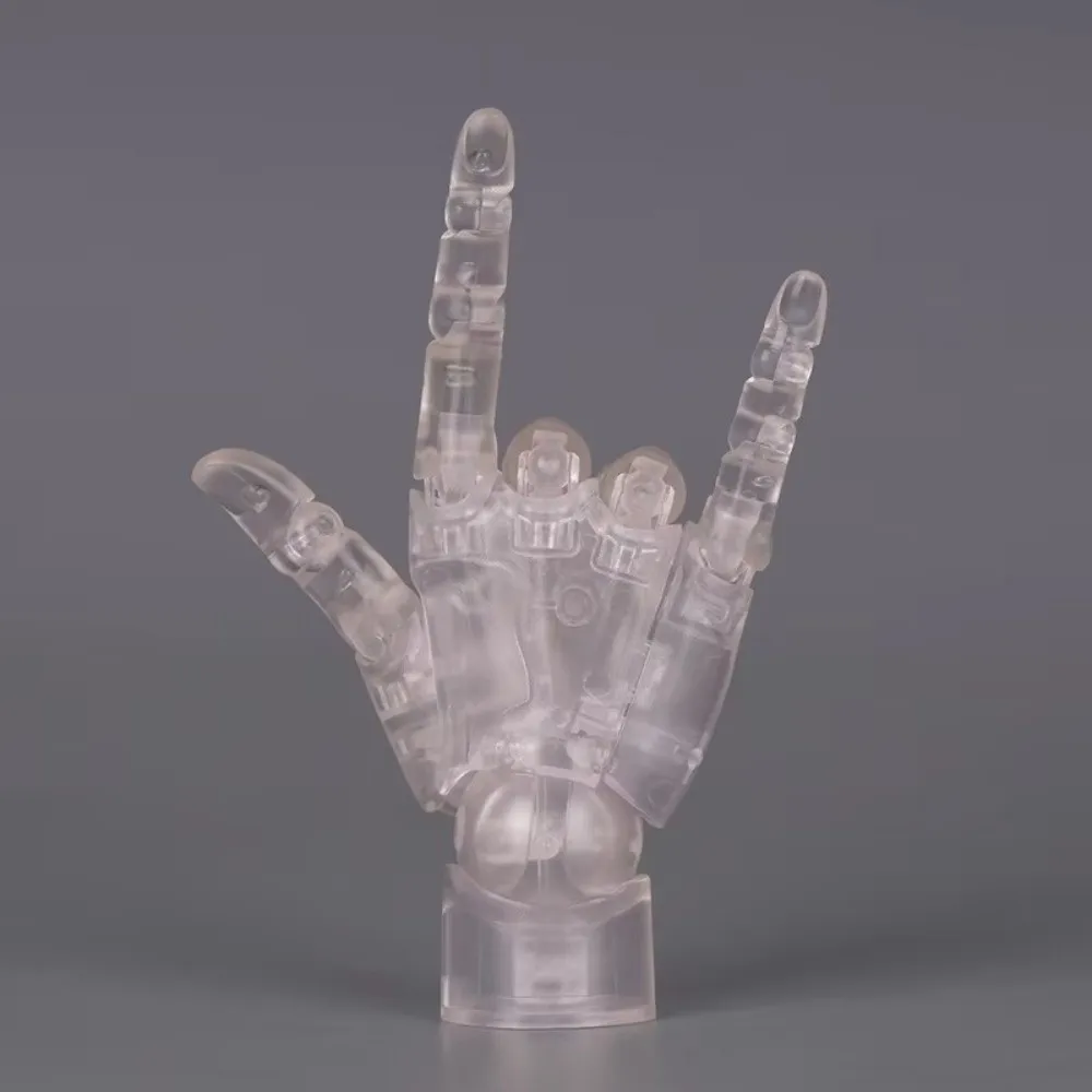 1:2 Scale Human Hand Model Mini Size Movable Joints Articulated Action Figure Twisted Egg Design With Posable Fingers