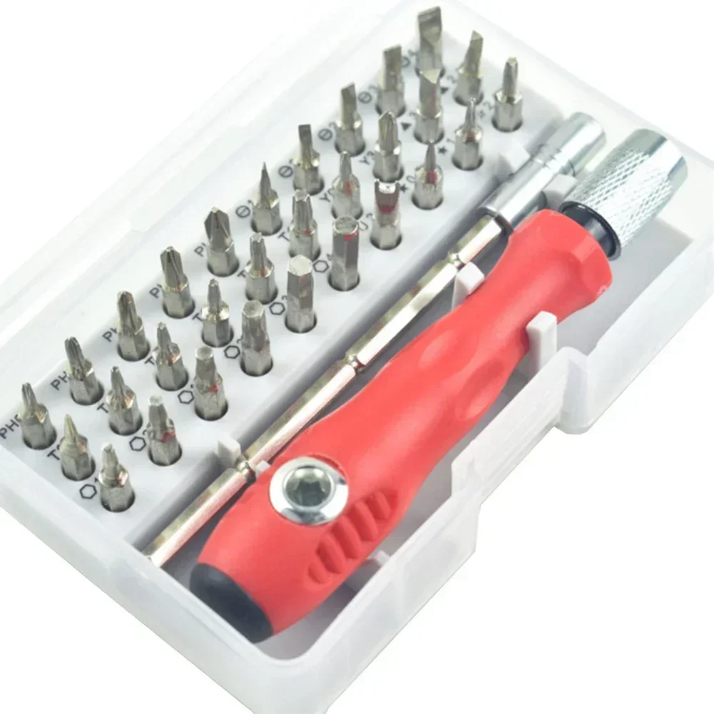 Magnetic Repair Tools 32 In 1 Screwdriver Set On-the-go Repairs Compact Screwdriver Bits Mini Magnetic Screwdrivers