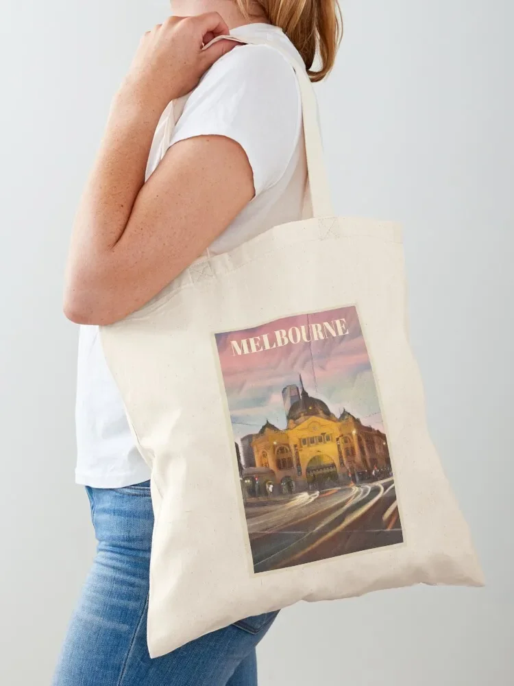 

Melbourne Vintage Travel Tote Bag large tote bag eco pack university shopper bag Gift