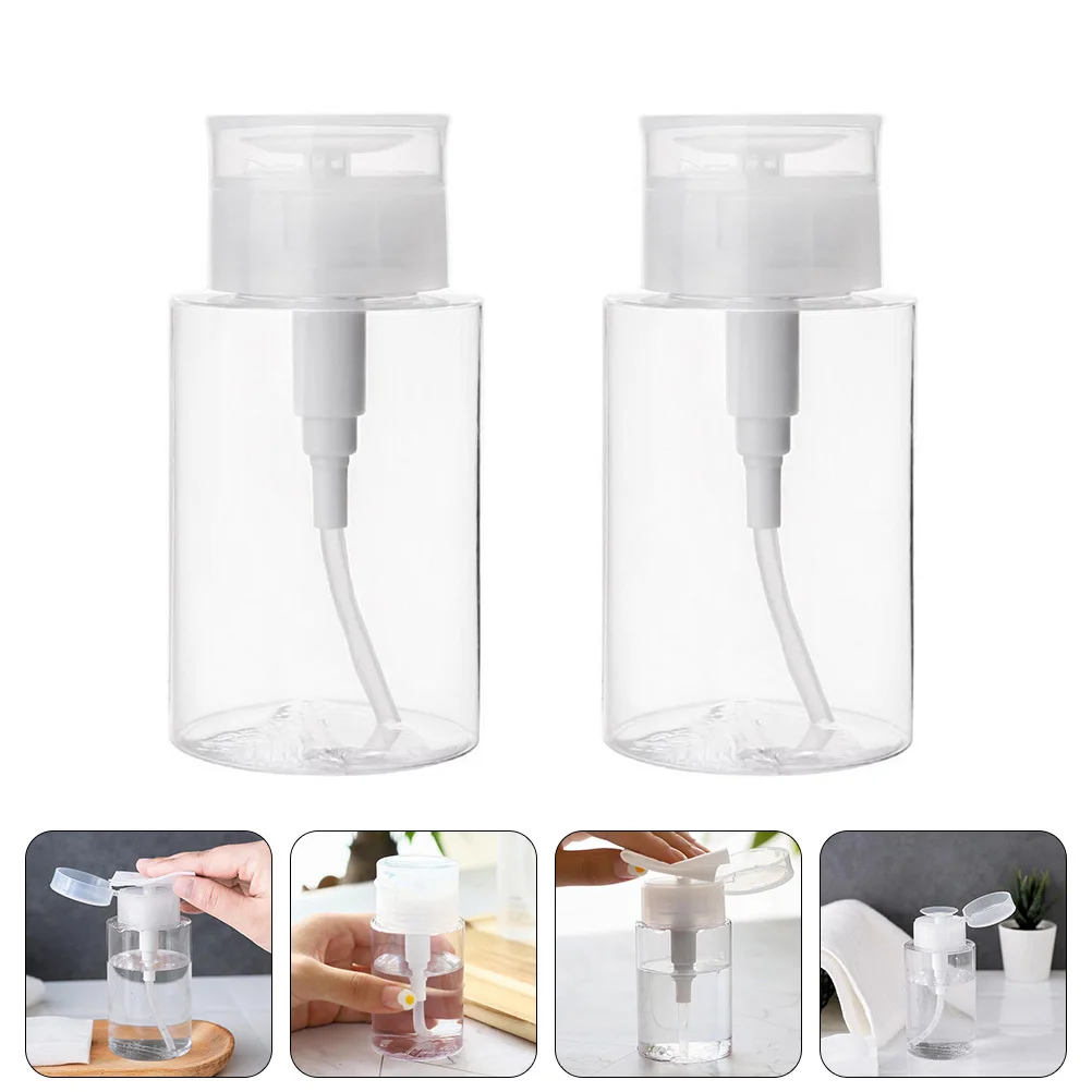 

2pcs Petg Empty Leakproof Travel Storage Bottles Reusable Refillable Sub Bottles For Cleansing Water Lotion Hand 300Ml