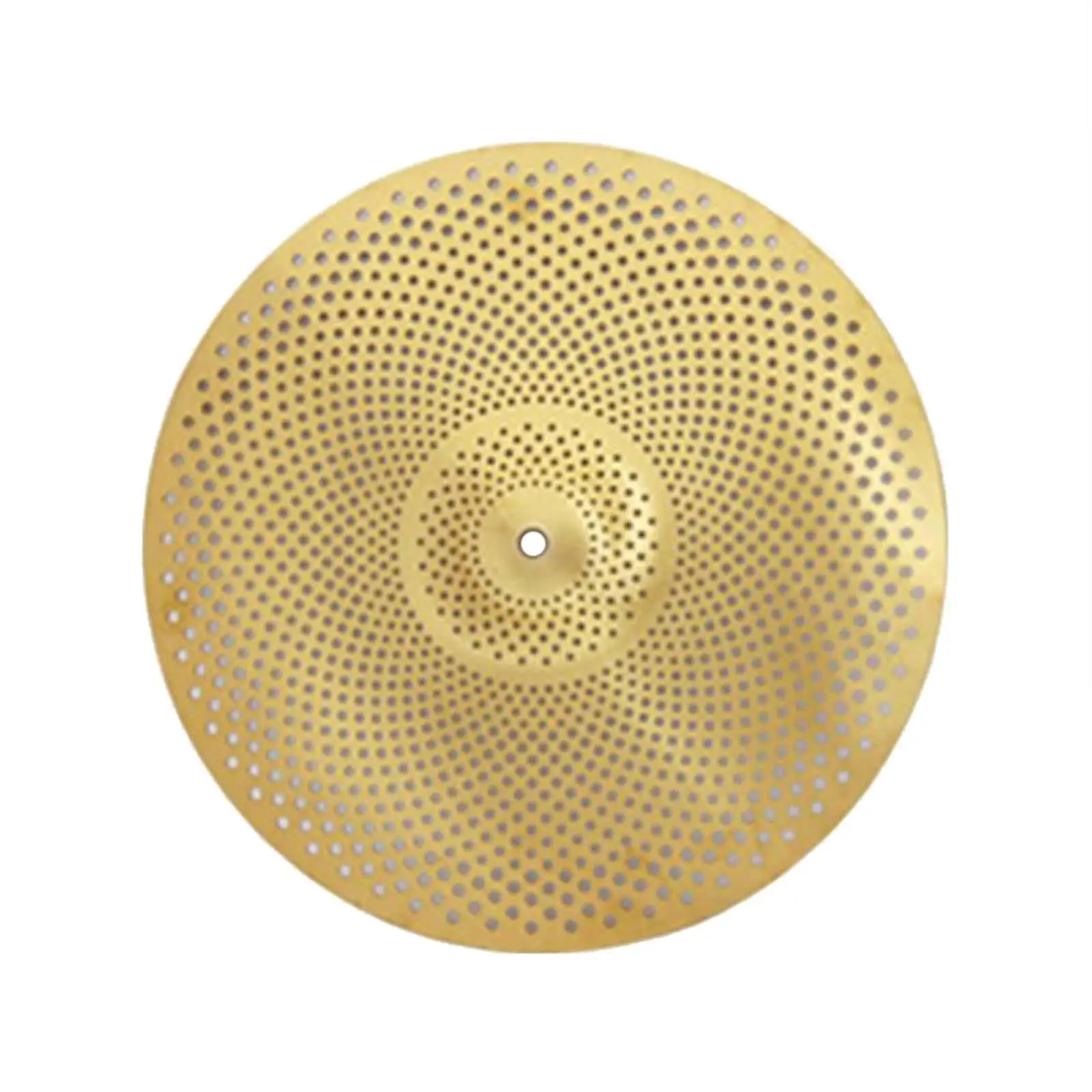 Mute Drum Cymbal Low Volume Practice Alloy Percussion Instrument Silent Effect Cymbal for Drummer Rehearsal Room