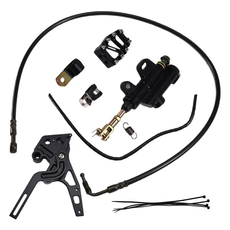 Brake Reservoir Hydraulic Foot Brake Pedal Lever Brake Hose Kit For Talaria Sting MX3 MX4 MX5 Electric Dirt Bike-T48C