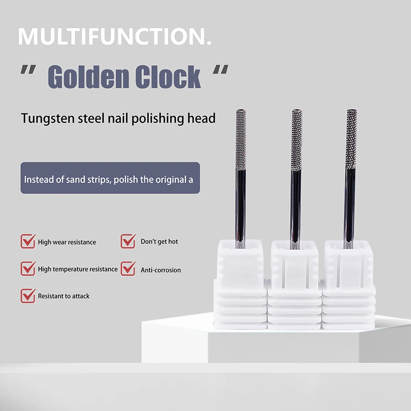 

NEW 1Pcs Tungsten Steel Professional Nail Drill Bit Nail Files Gel Polish Remove Burr For Electric Machine Cuticle Clean Tool