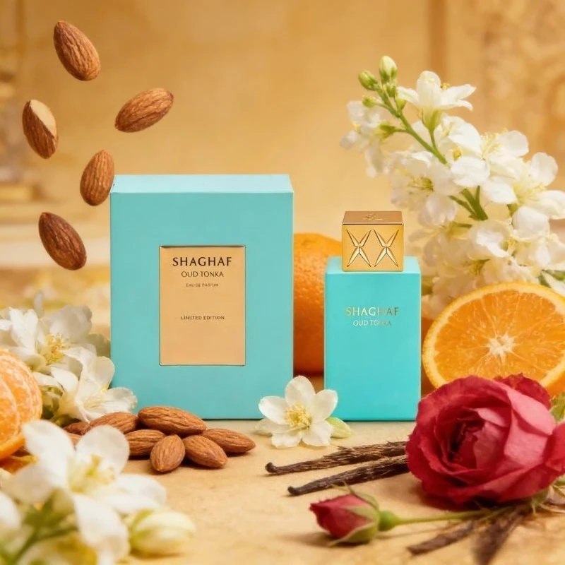 Shaghaf Oud Tonka Unisex Eau De Parfum 75ml Almond Cinnamon Fragrance Long Lasting Luxury Elegance Fragrance Unique Charm