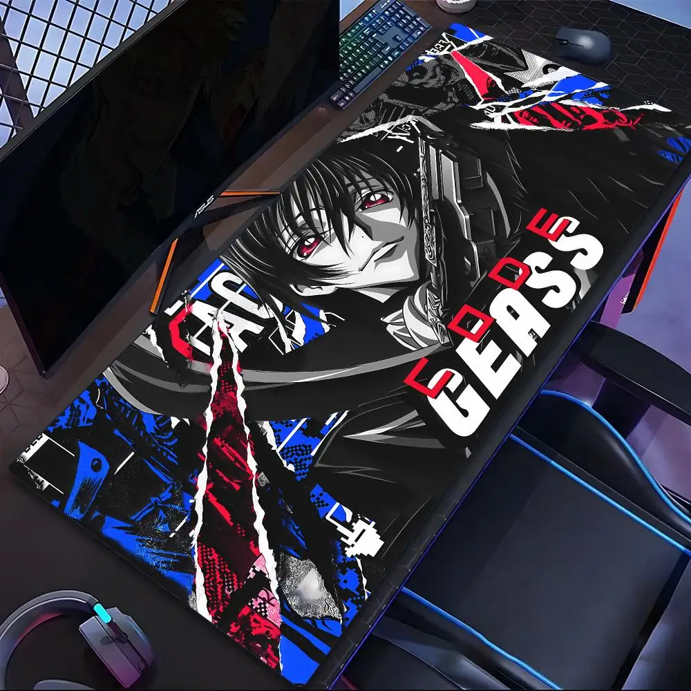 Code Geass Mouse Pad Tablet Laptop xl desktop mouse mat cute HD printing Gaming keyboard pad Player 90x40 cm