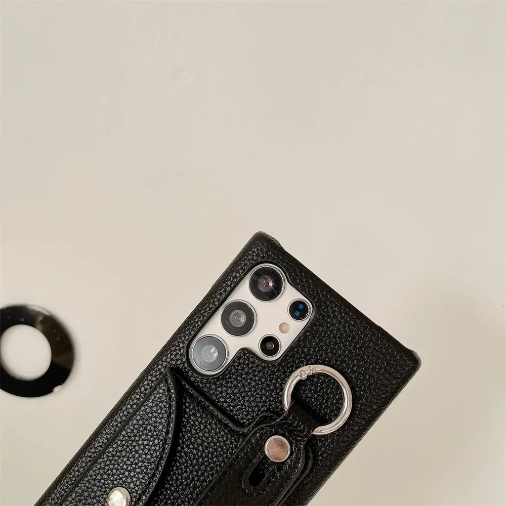 Handgelenkriemen-Crossbody-Hülle für Samsung Galaxy S24 FE S23 S22 S21 Plus S25 S26 Ultra A56 A36 A26 A16 A55 A54 mit Kartenhalter und Geldbörse – Detail 5