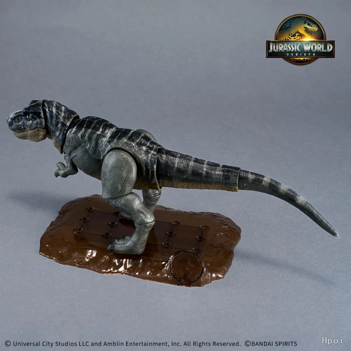 Bandai Original Jurassic World Series T-Rex-Kit de modelo de ensamblaje de dinosaurio coleccionable de primera calidad, regalo de figura de exhibición