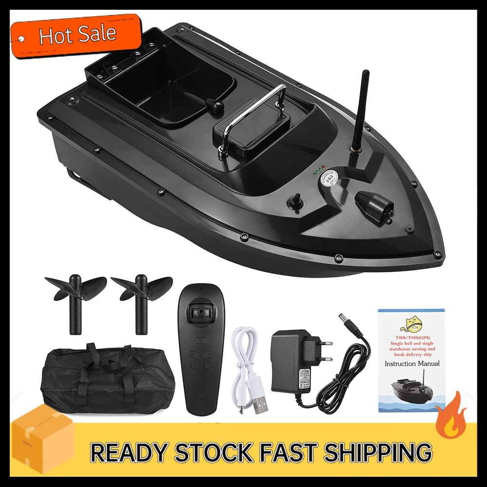 RC Bait Boat 500M Wireless Remote Control Fishing Bait Boat Fishing Feeder Ship Fishing Equipment 1.5KG Load