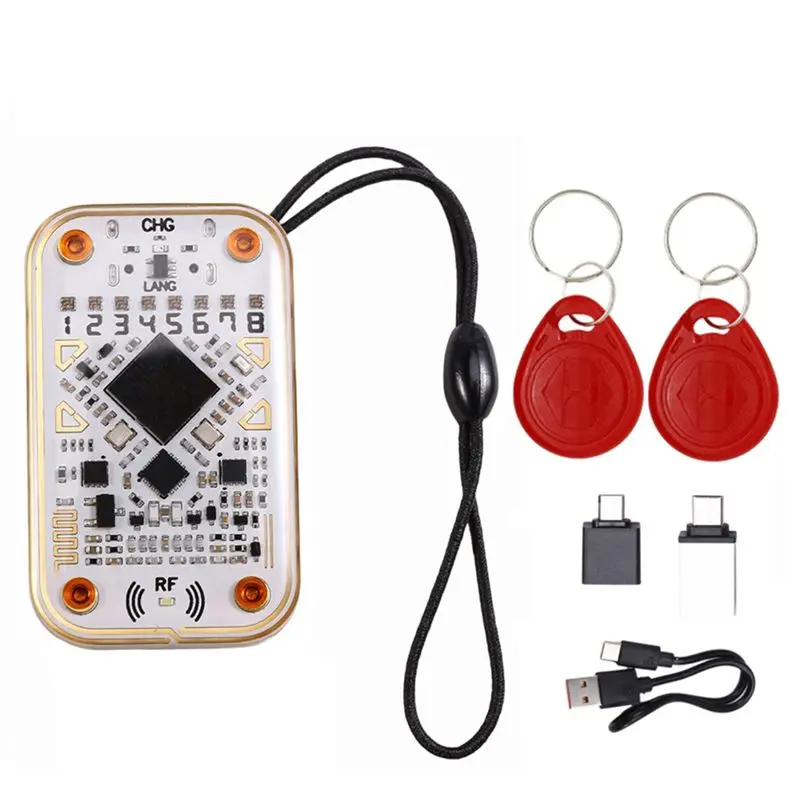 

[НОВИНКА A09R!】 Считыватель смарт-чипов Chameleon Ultra RFID + 2X8268 брелок-эмулятор смарт-карт 125K 13,56 МГц IC ID Card Decode NFC Tool