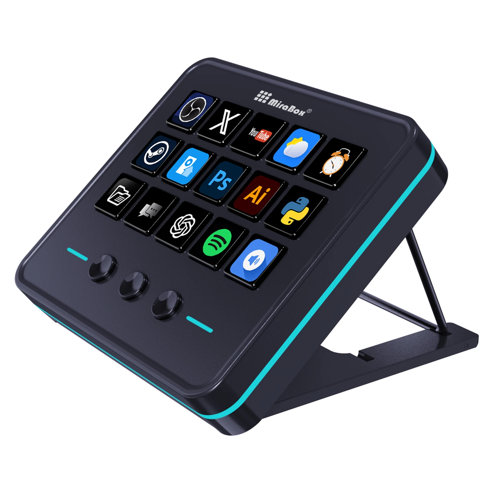 Mirabox Mbox M18 V3 Stream Deck macropad Streamdeck Deck Dock Macro Mini Keyboard Creative Visual Desktop Console Stream Desk