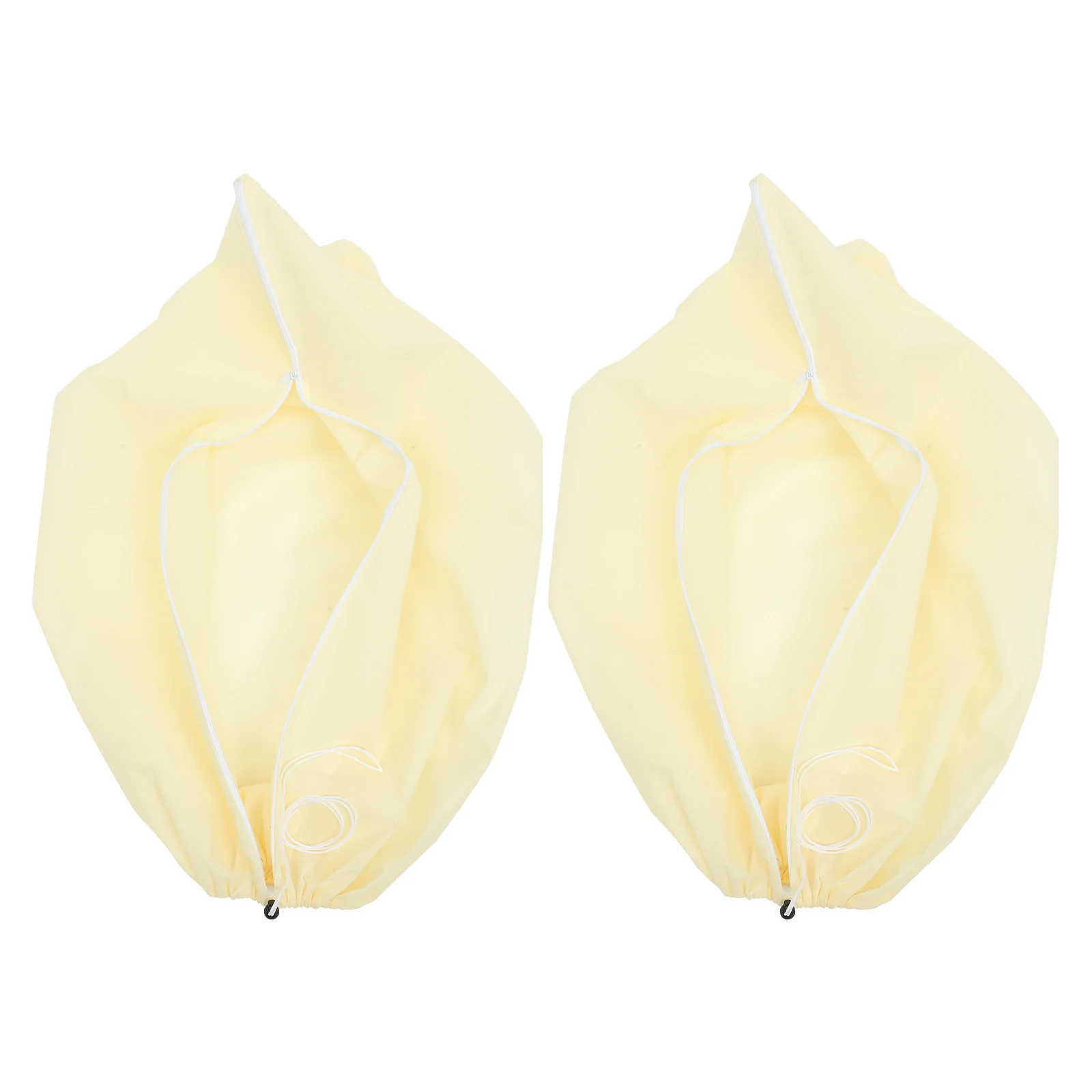 

2Pcs Frost Plant Covers Non-Woven Fabric Plant Protective Cover Adjustable Drawstring for Outdoor Garden Freeze