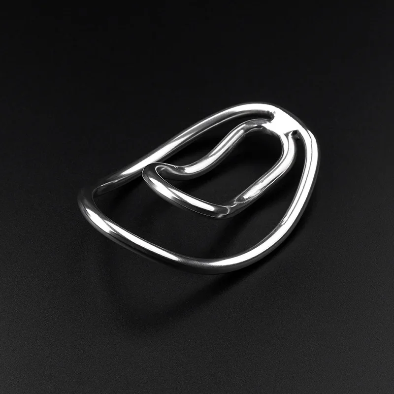 Wholesale of adult exercise metal concave foreskin toys for male genitalia, restraint clips, penile hollow out sex toys