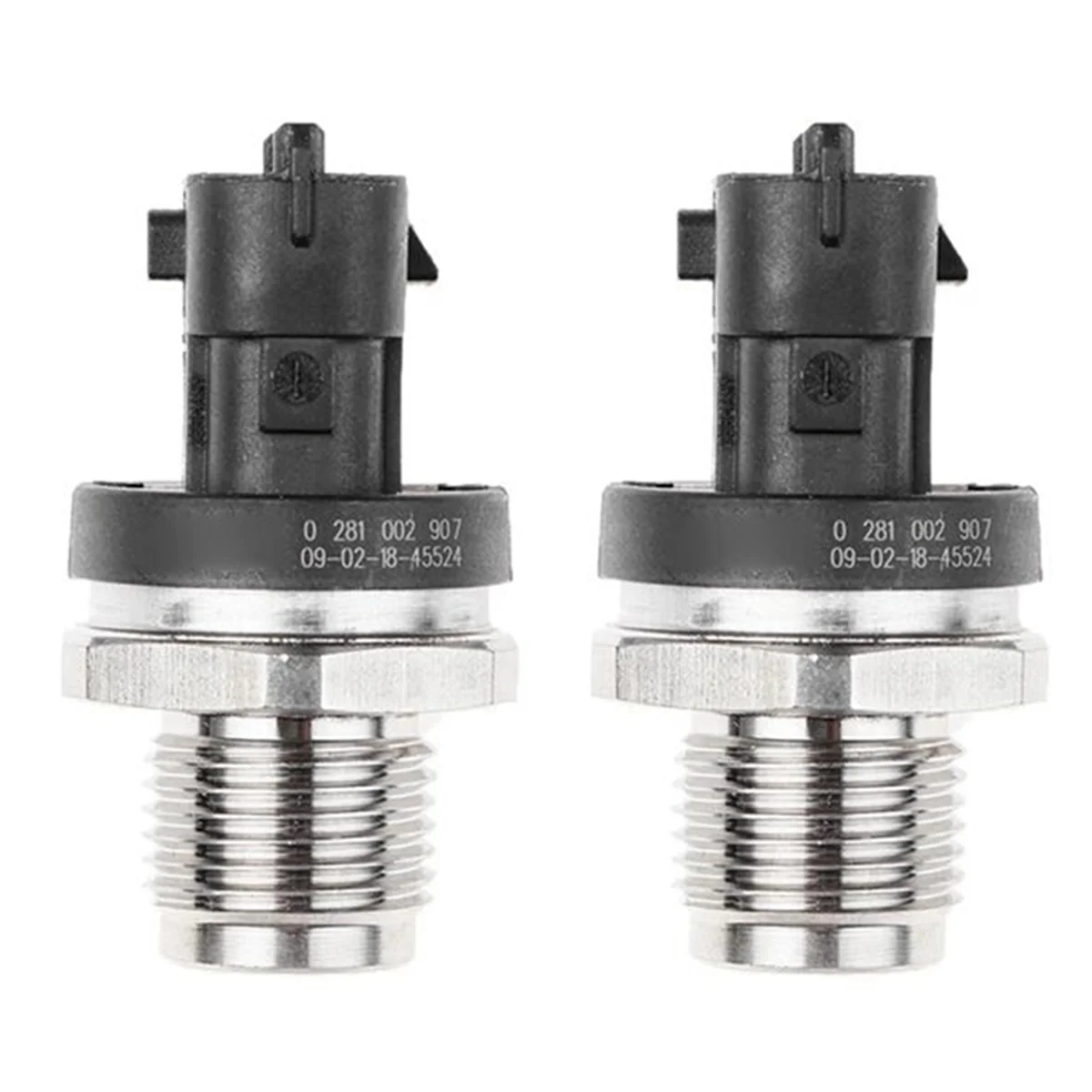 2Pcs Fuel Rail Pressure Sensor Regulator for Dodge Cummins 2002-2007 6.7L -Crude Oil IVECO DODGE DAF