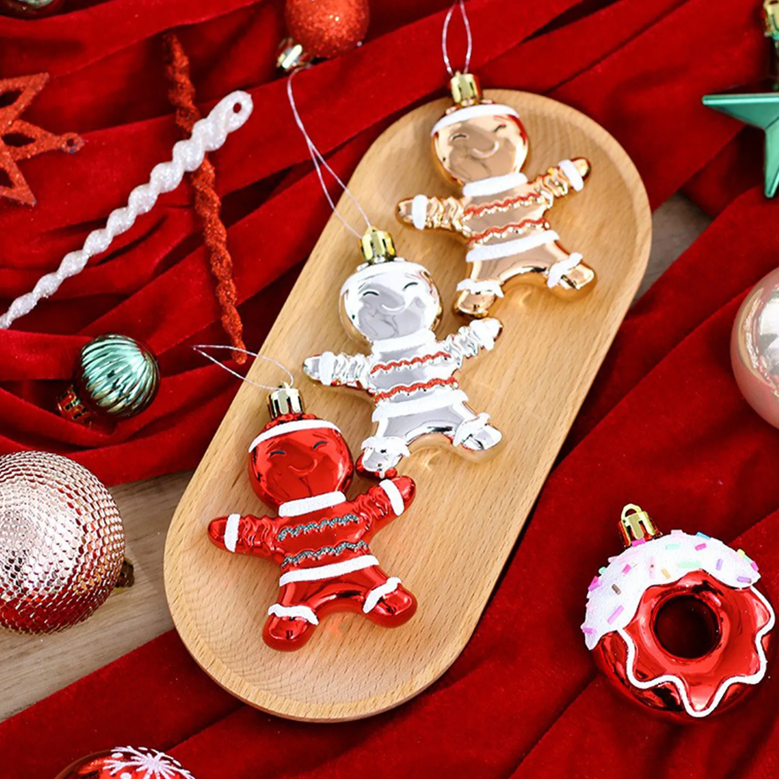 

Christmas Decorations Painted Christmas Balls Set Christmas Tree Pendant 45pcs Christmas Tree Decorations Ornaments Diy Xmas