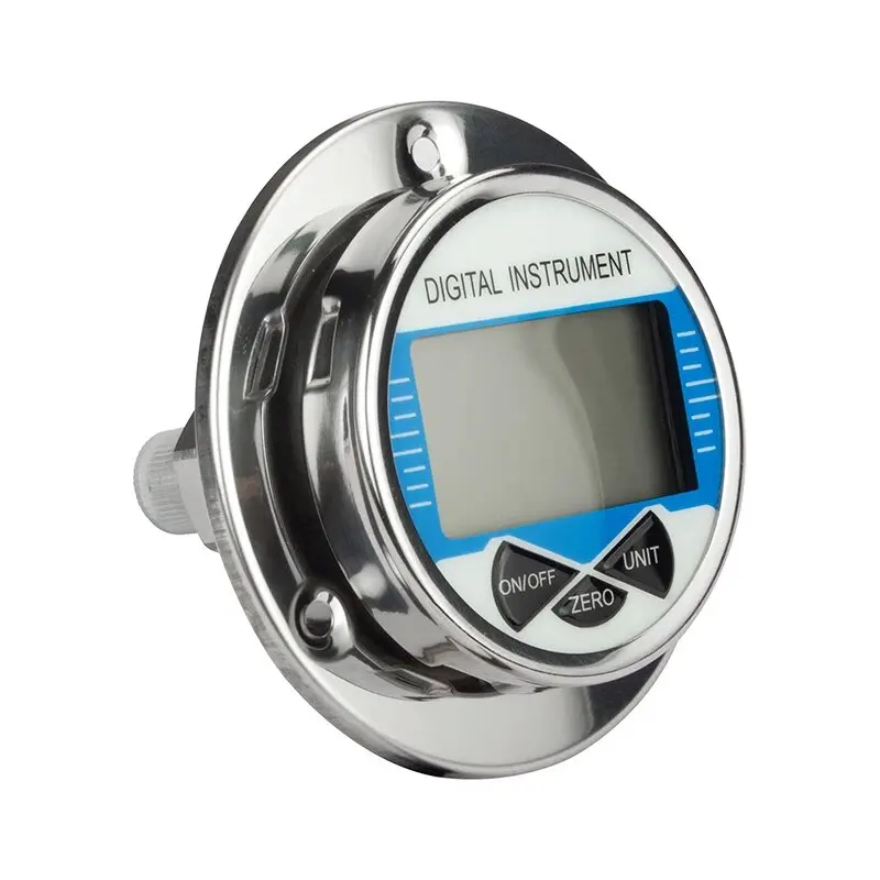 60mm Digital Pressure Manometer Gauge LCD Display mpa bar psi kgf/cm2 Air Oil Liquid Pressure Gauge Axial Back Mounting